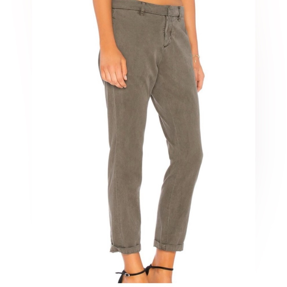 Rails Pants Grayson Sage Sz 4 Neutral Capsule Wadrobe Slim Roll Up Khaki Casual